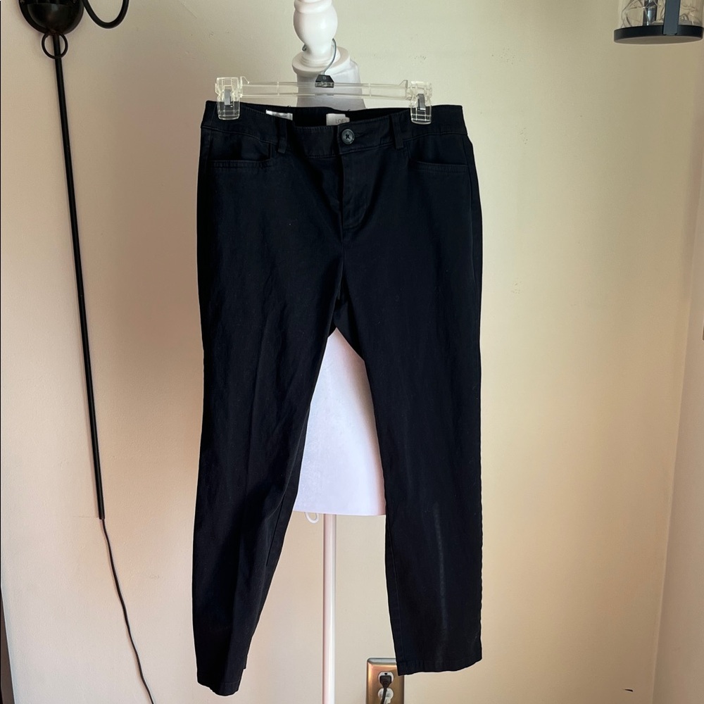 LOFT Black Skinny Stretch Jeans for Women